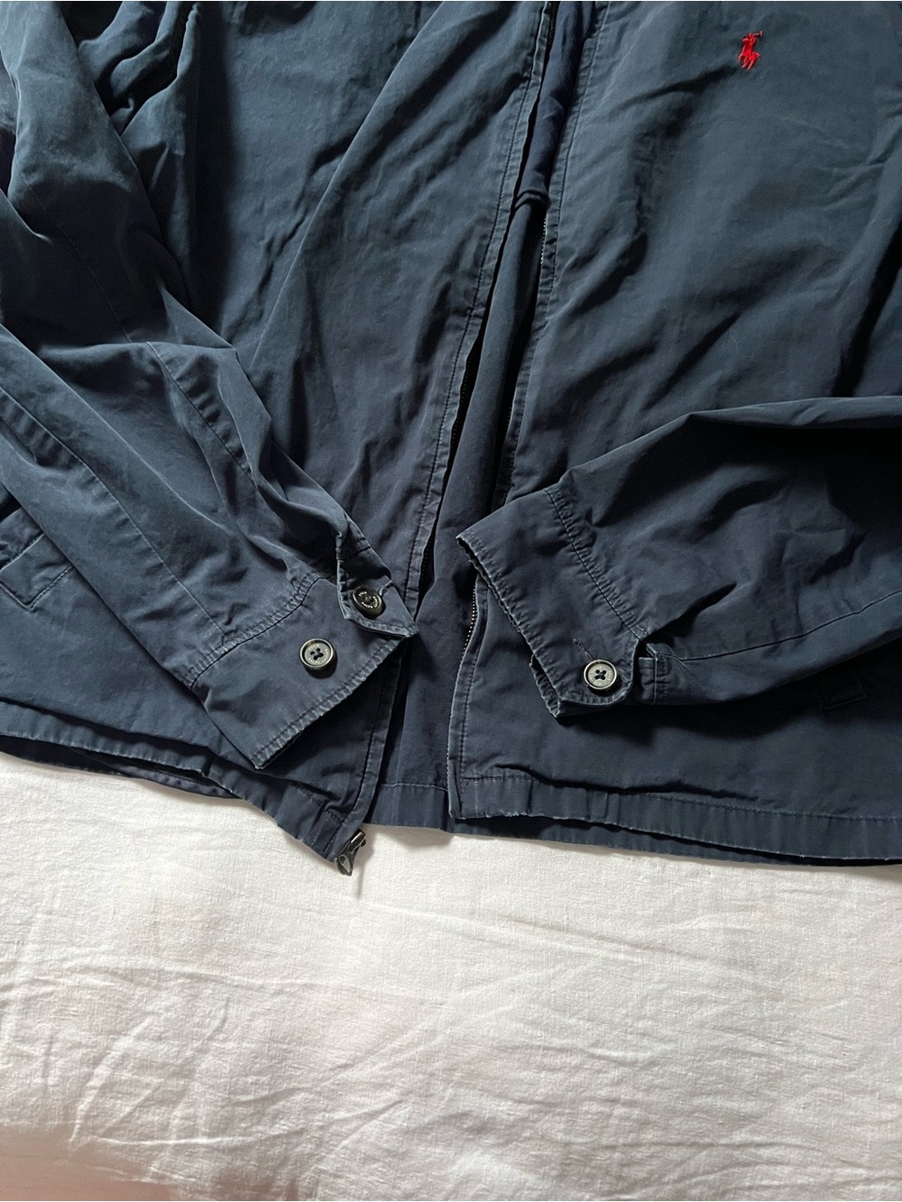 Polo by Ralph Lauren Navy Lightweight Harrington with Red Pony - Picture 3 of 4